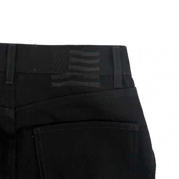Revice Ex Boyfriend On Off Again Button Fly White Black Media Denim Size 26 - Picture 8 of 13